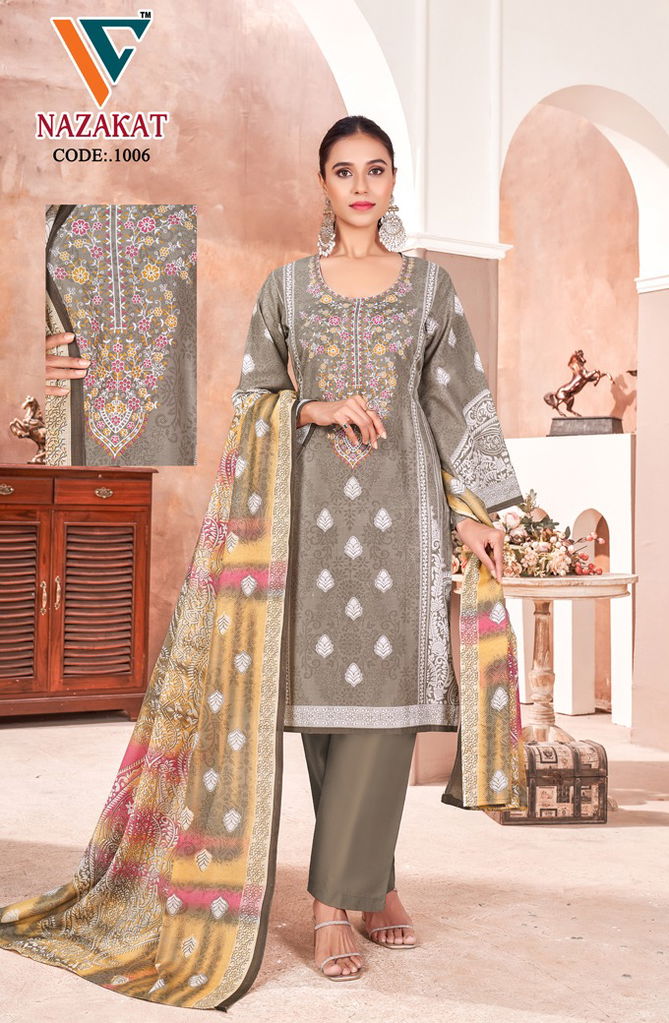 Vandana Nazakat Vol 1 Cotton Pakistani Dress Material Wholesalers In Delhi
